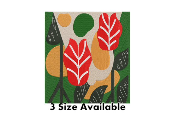 Abstract Botanical Art Embroidery Design Review