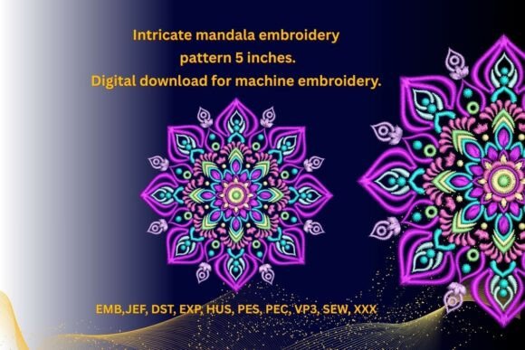 Colorful Floral Mandala Embroidery Review