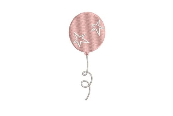 Cute Pink Star Balloon Embroidery Design Review