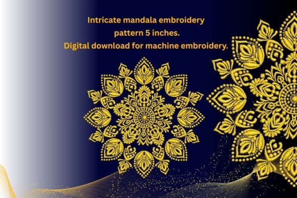 Golden, Mandala Embroidery Design Review