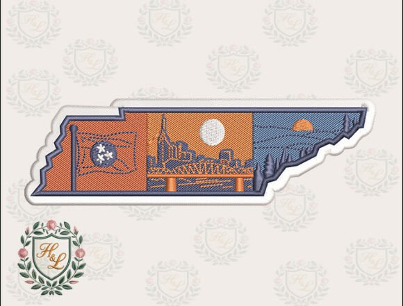 Layers of Tennessee Embroidery Files