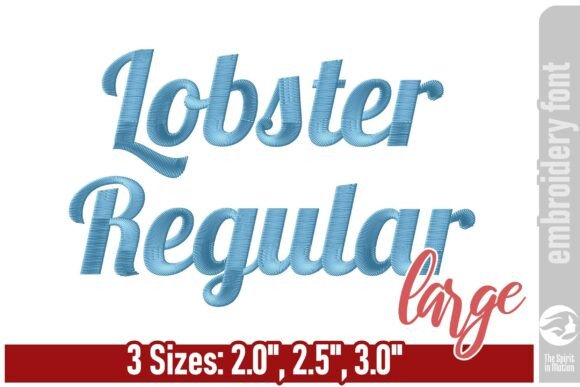 Lobster Regular Embroidery Font - Large Review