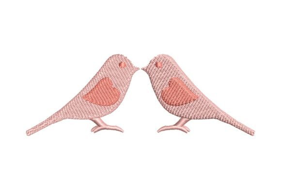 Lovebirds with Heart Wings Embroidery Design Review