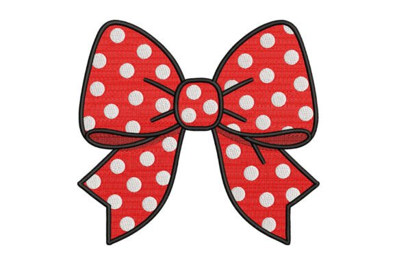 Red Polka Dot Bow Embroidery: A Designer's Review